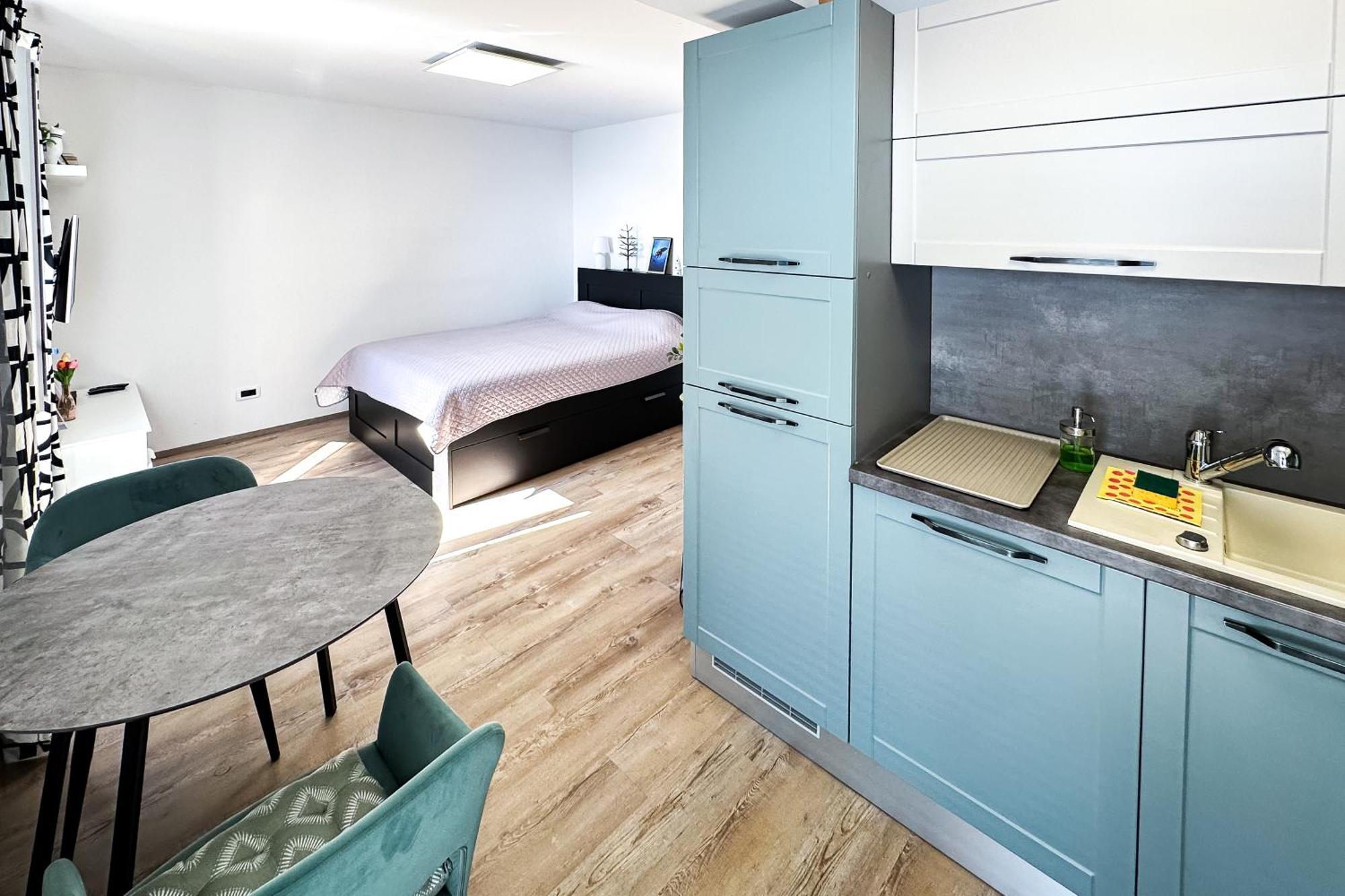 Studio Apartment Above Promenade W Terrace & Parking Rabac Exterior foto